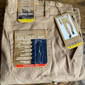NWT Weatherproof Vintage twill utility pants
